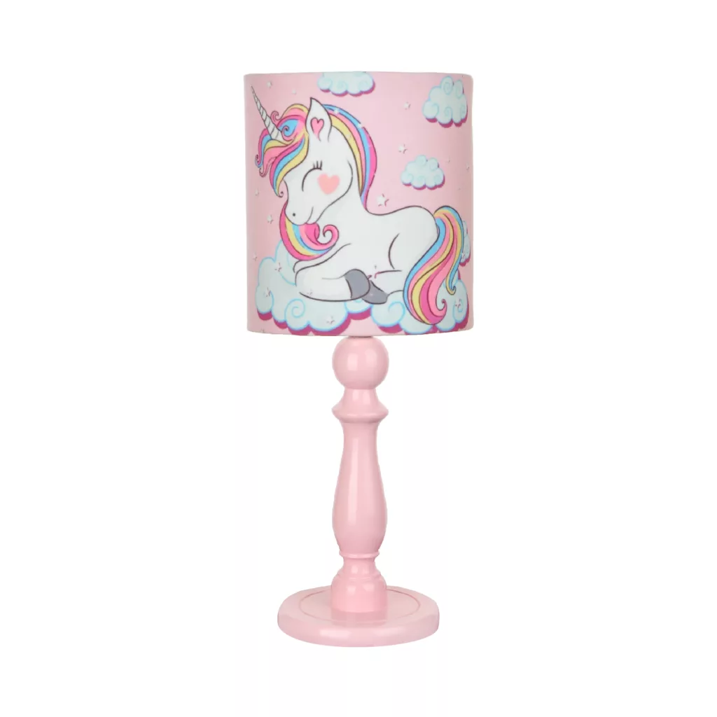 آباژور رومیزی کودک تابنده مدل تک شاخ