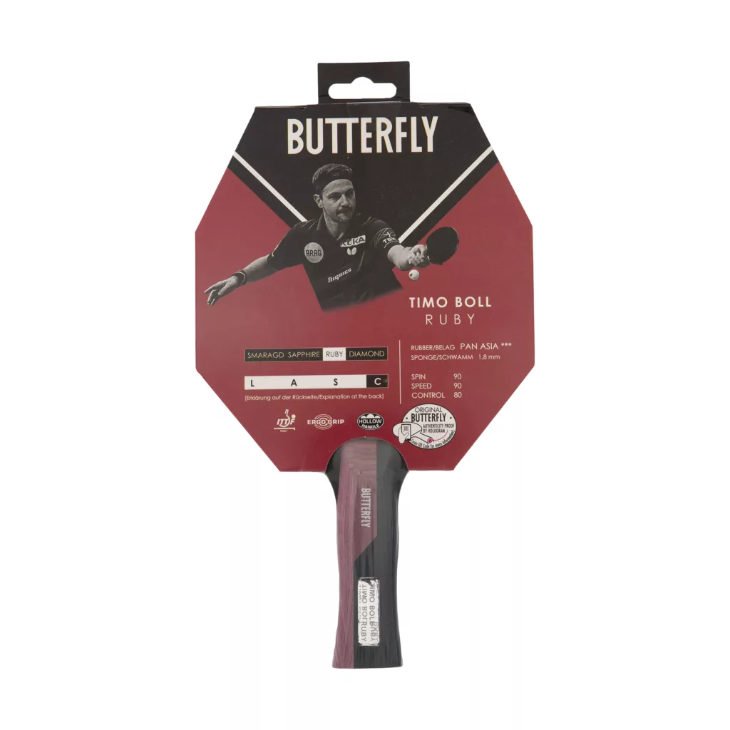 راکت پینگ پنگ باترفلای مدل RUBY  سری Timo Boll