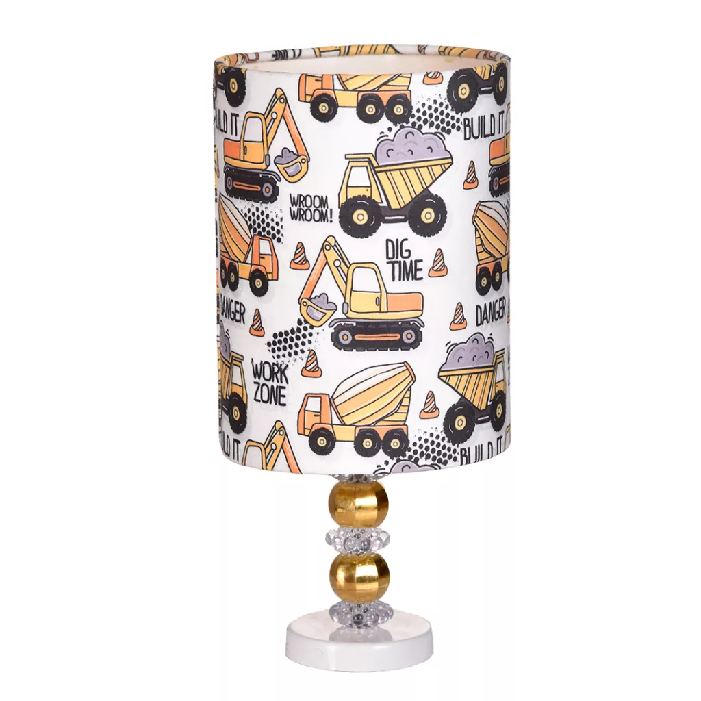 چراغ خواب اتاق کودک مدل ماشین سنگین مجموعه 2 عددی