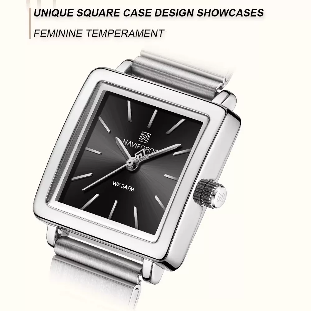 ساعت مچی عقربه‌ای کوارتز زنانه نیوی فورس مدل NF5048SBS