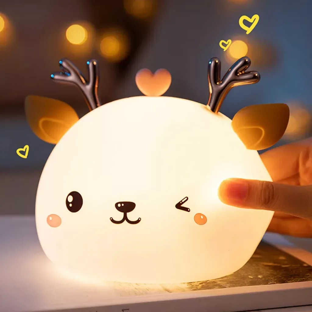 چراغ خواب کودک طرح گوزن مدل WH-A19