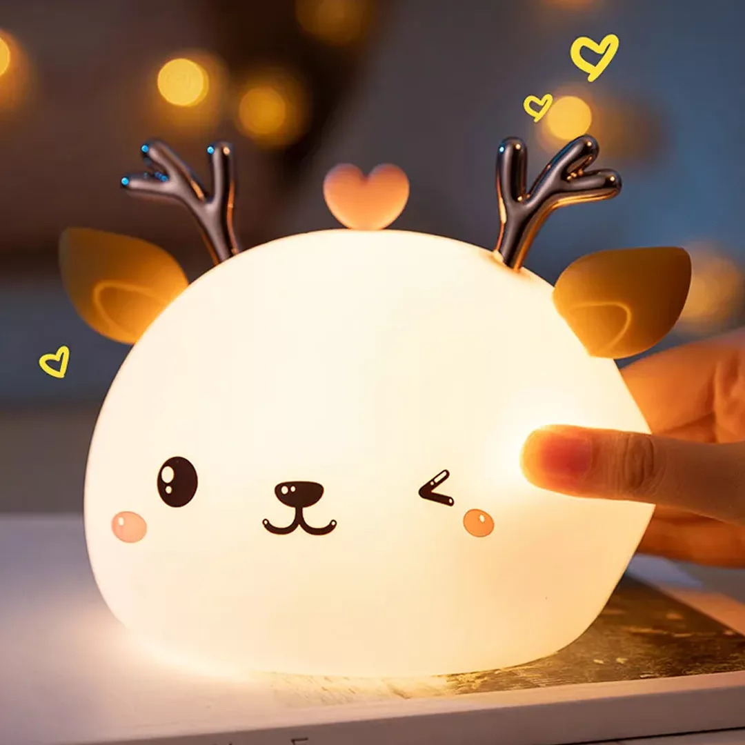 چراغ خواب کودک طرح گوزن مدل WH-A19