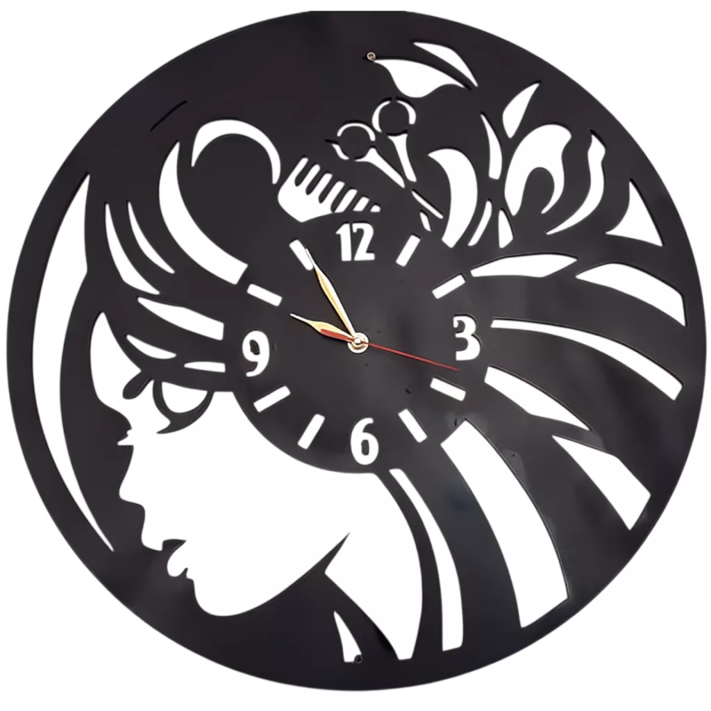 ساعت دیواری کوارتز مدل آرایشگاه زنانه