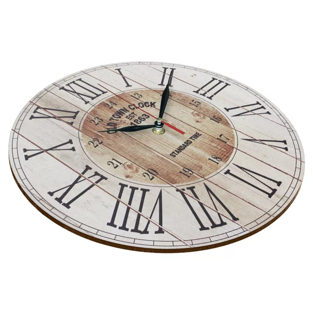 ساعت دیواری طرح چوب کد 1381