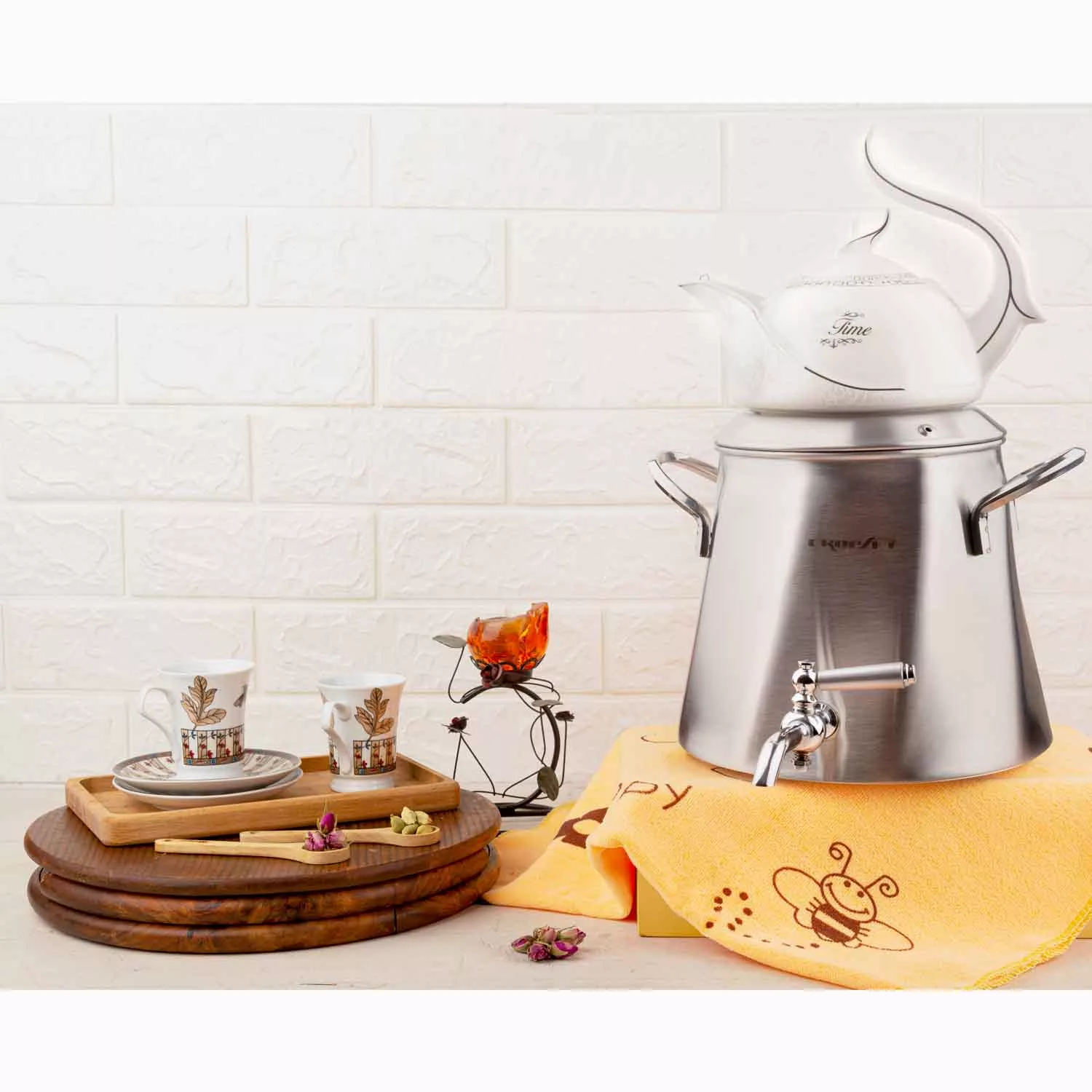 ست کتری و قوری کروپ ست مدل آرسس مات کد 1703