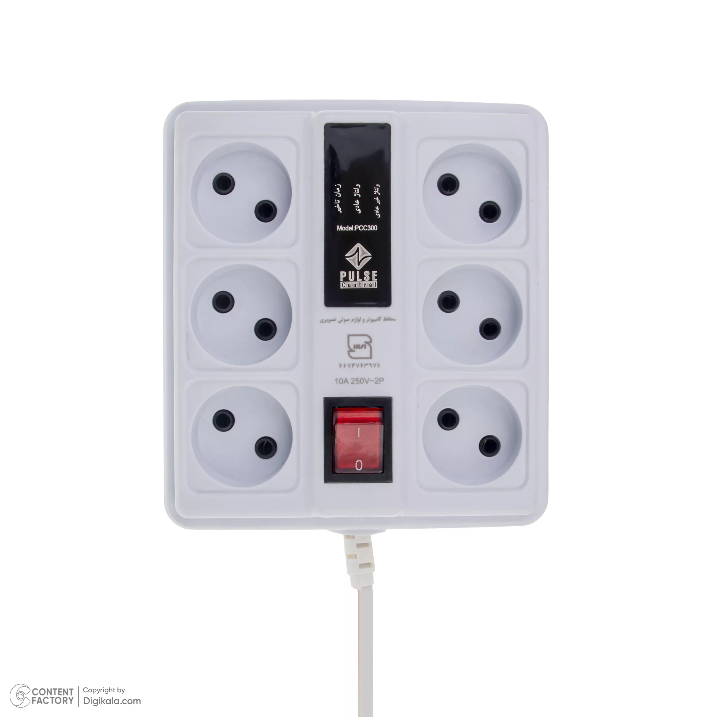 محافظ ولتاژ پالس کنترل مدل محافظ کامپیوتر 6 خانه دیجیتال
