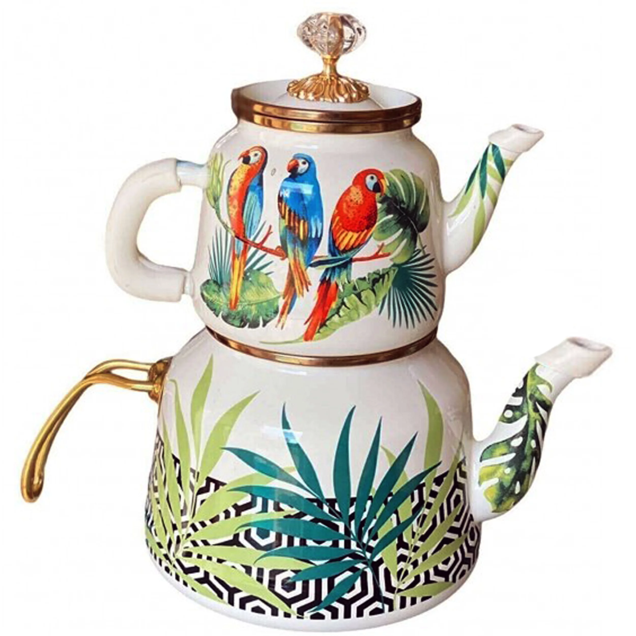 ست کتری و قوری مدل طوطی