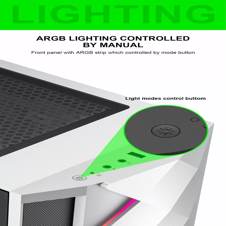 کامپیوتر دسکتاپ گیم مکس مدل Diamond White-GAMING-Animation