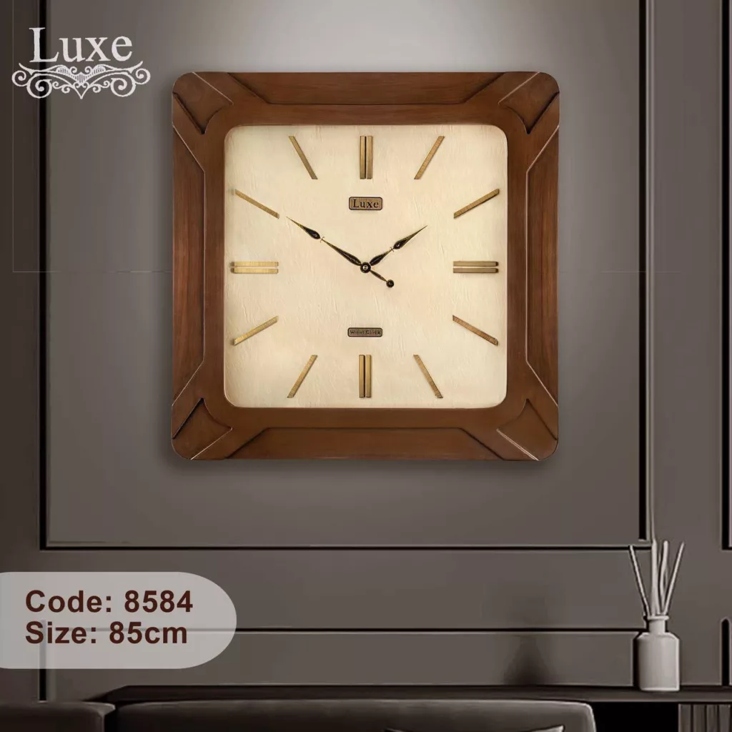 ساعت دیواری لوکس مدل چوبی کد 6062