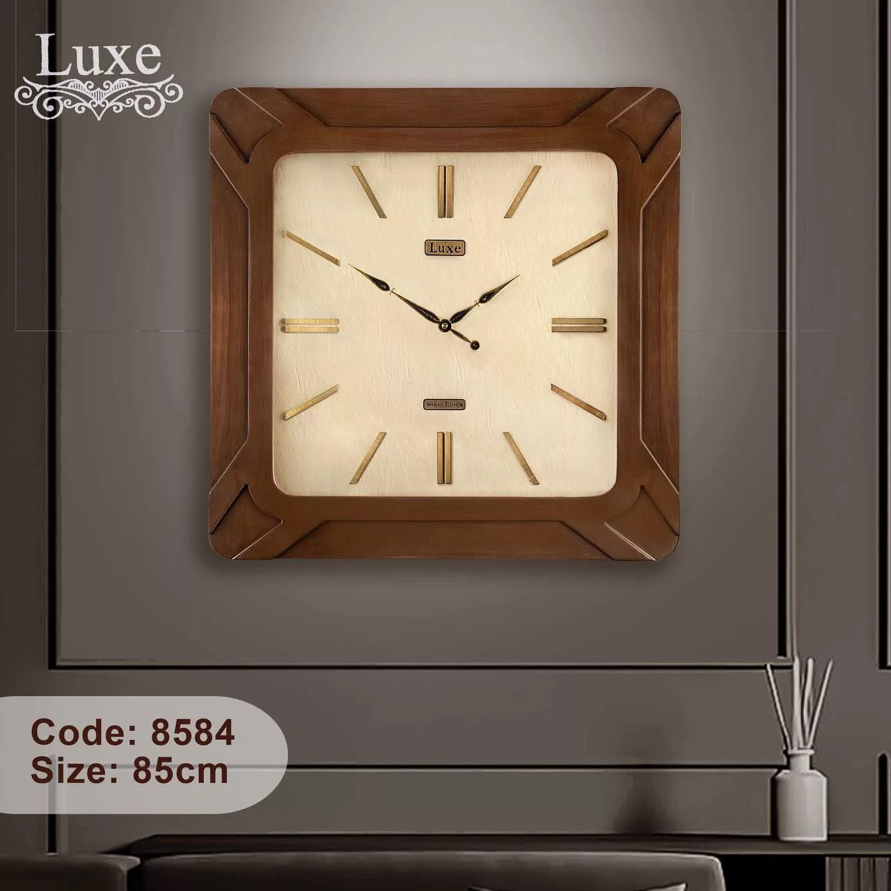 ساعت دیواری لوکس مدل چوبی کد 6062