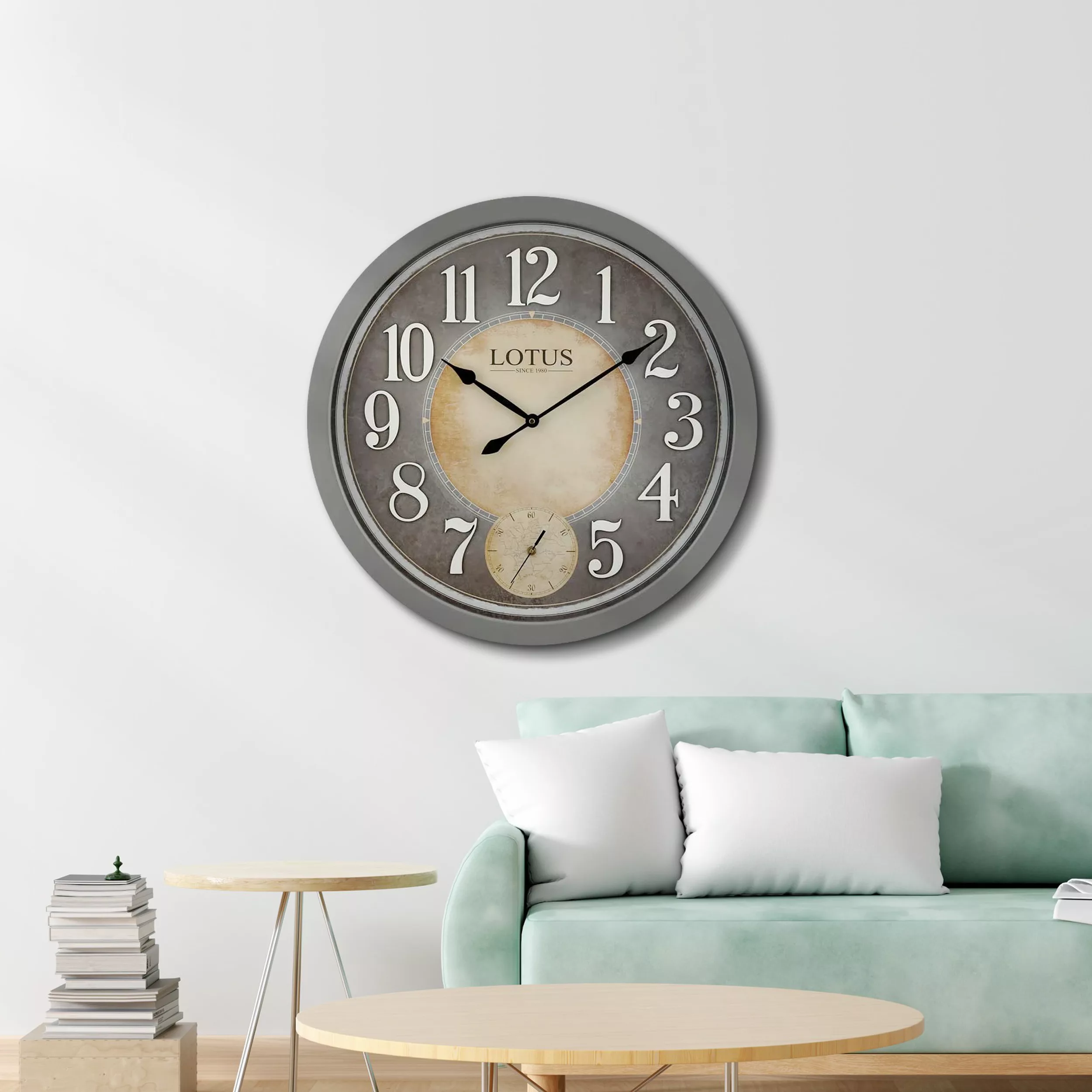 ساعت دیواری لوتوس کد W-8842