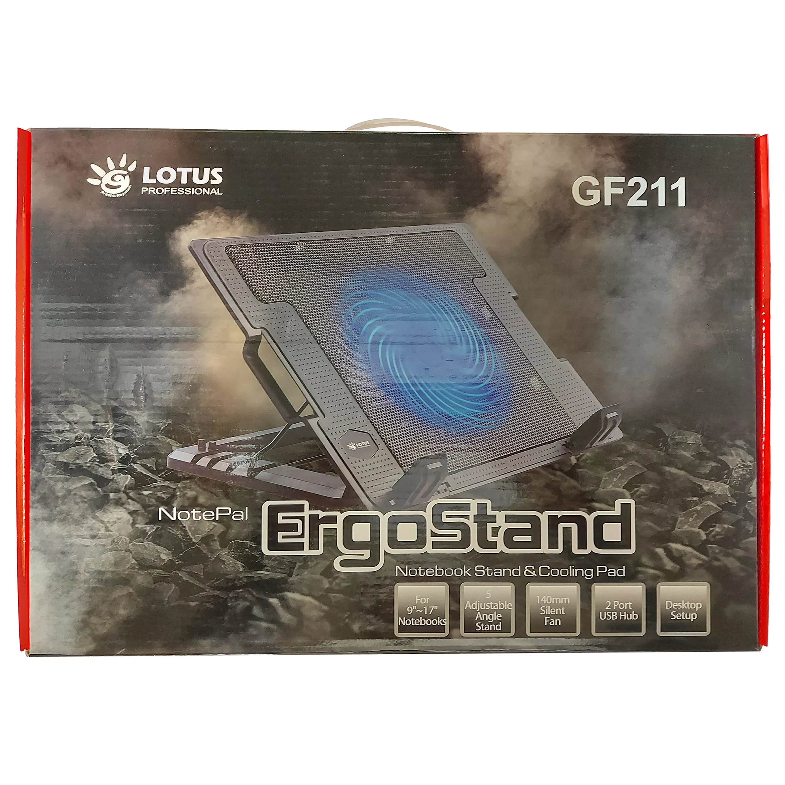 پایه خنک کننده لپتاپ لوتوس مدل ICE BLUE LIGHT GF-211