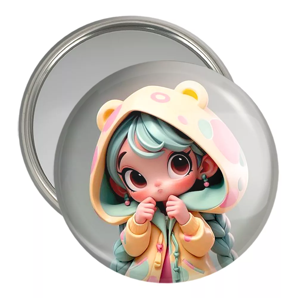 آینه جیبی خندالو مدل دخترانه کد 28818