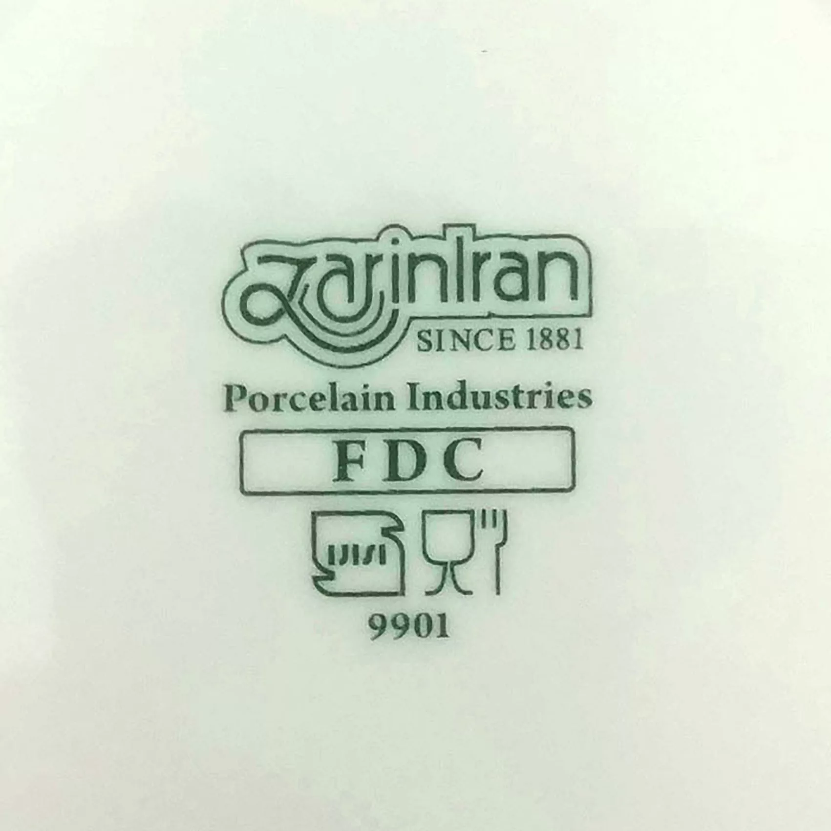 سرویس چینی 98 پارچه کامل چینی زرین ایران سری کواترو مدل فلورانس درجه یک