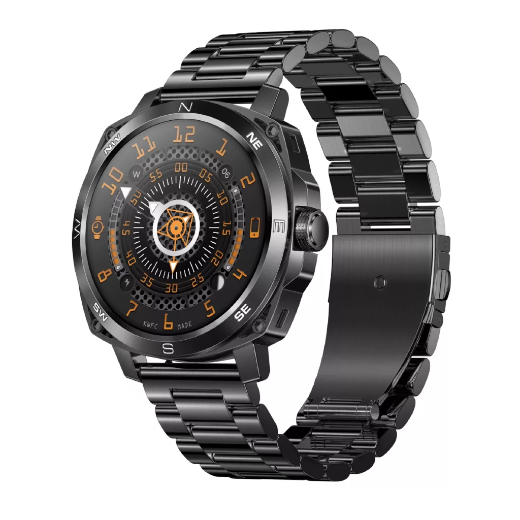 ساعت هوشمند مدل Touch Screen APP Control SDK available دارای قابلیت های صفحه نمایش لمسی، کنترل موسیقی (Music Player)، کنترل سطح اکسیژن خون، قابلیت مکالمه از طریق بلوتوث، قابلیت تغییر طرح تم بند استیل