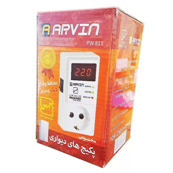 محافظ ولتاژ دیجیتال آروین مدل PW811