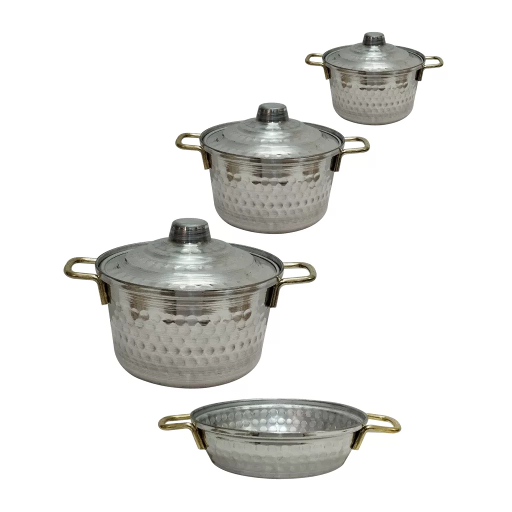 سرویس قابلمه 7 پارچه مدل چکشی کد TIK 4