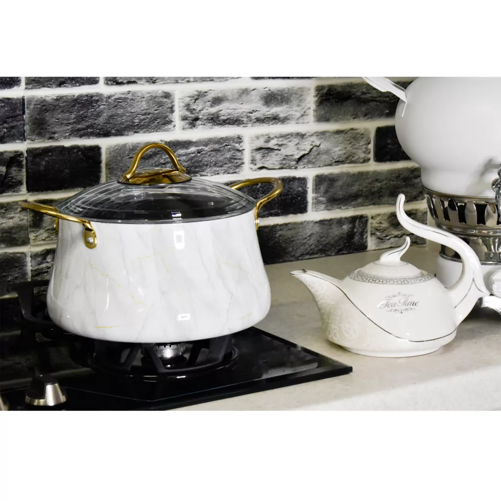 سرویس پخت و پز 7 پارچه بریونی مدل ماربل کد 00