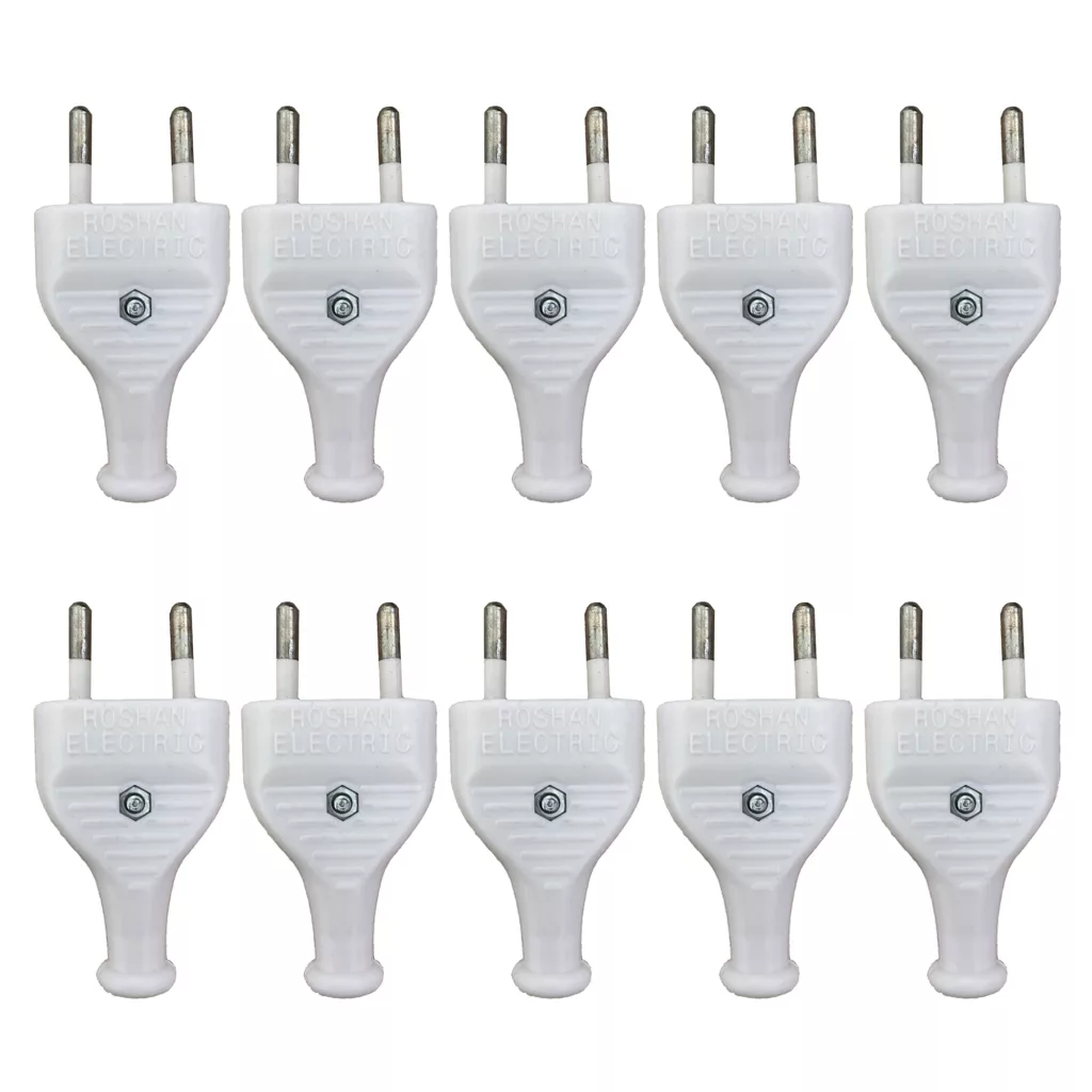 دوشاخه برق روشن الکتریک مدل تخت بسته 10 عددی