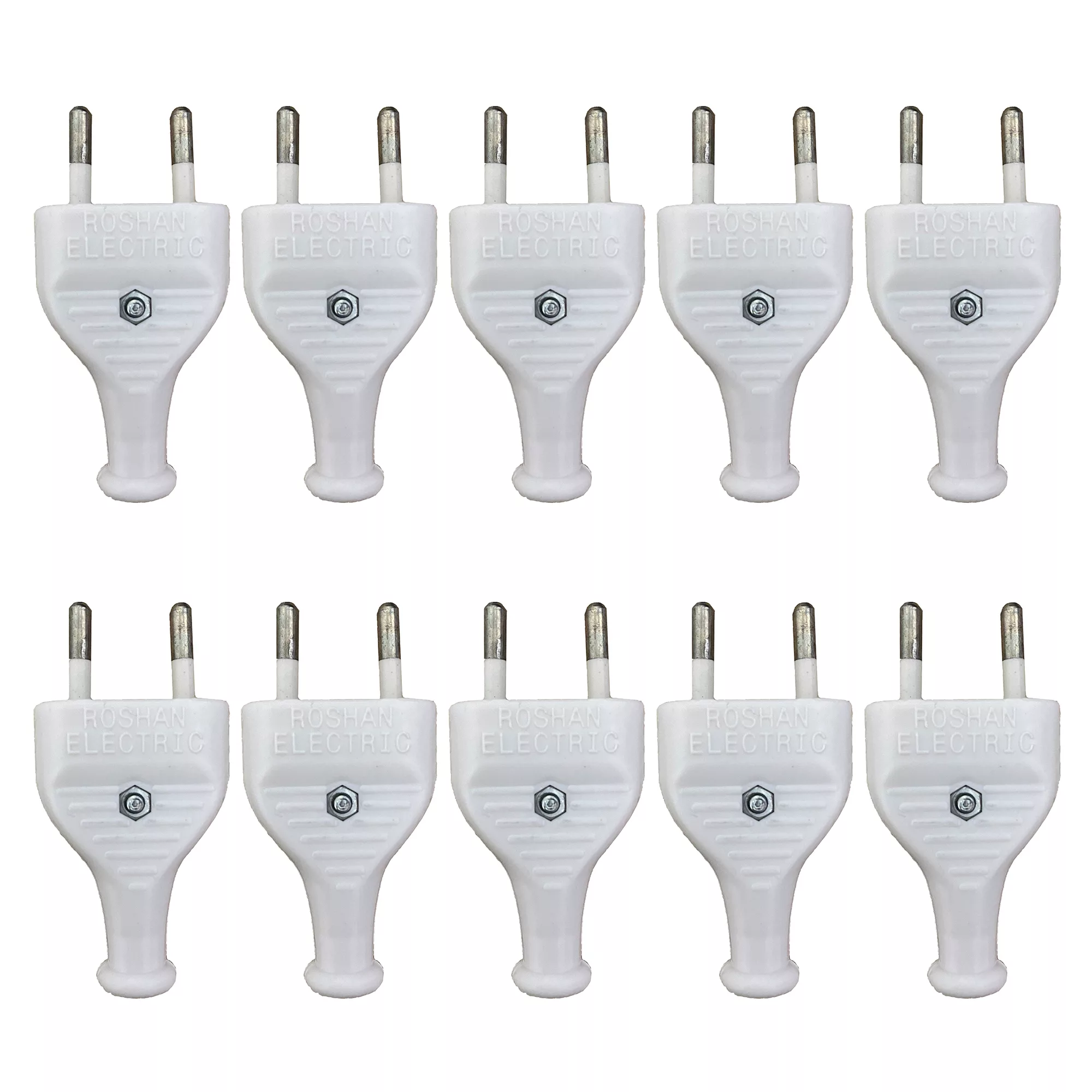 دوشاخه برق روشن الکتریک مدل تخت بسته 10 عددی