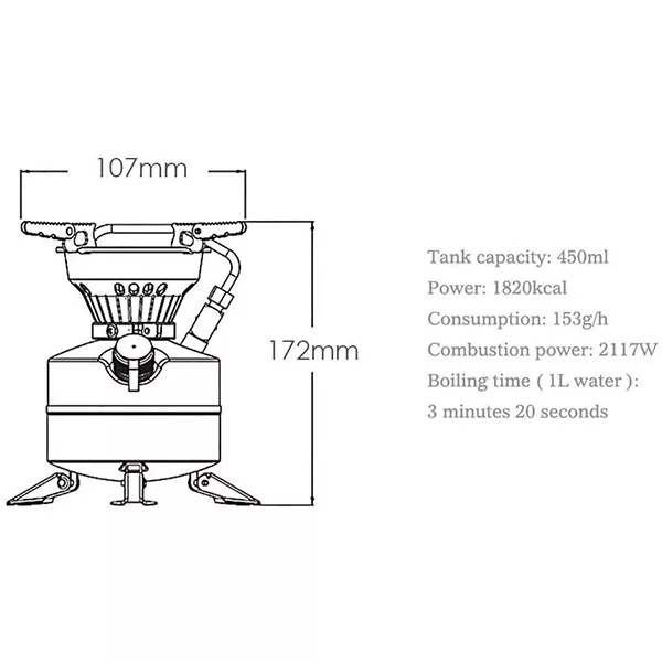 اجاق سفری مدل BRS-12A