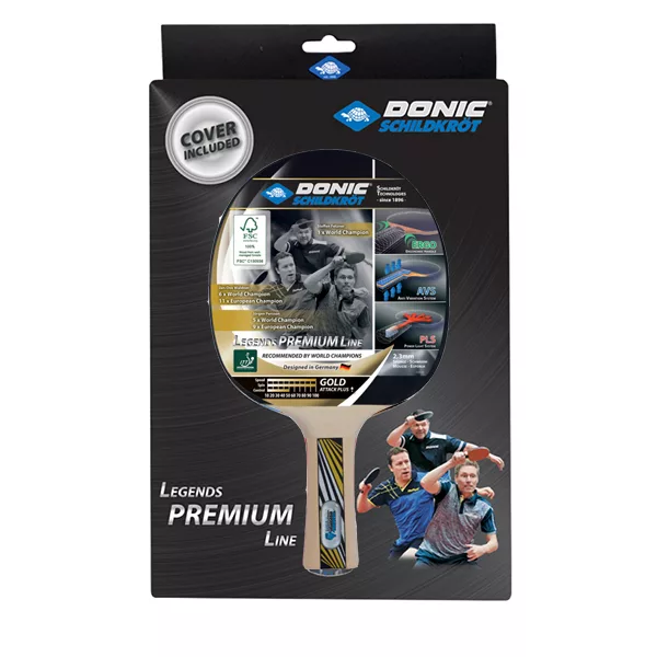 راکت پینگ پنگ دونیک مدل Legends Gold