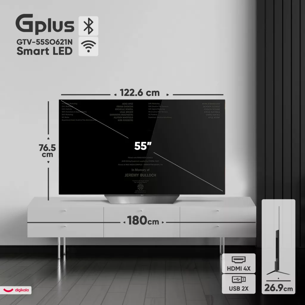 تلویزیون 55 اینچ اولد هوشمند جی پلاس مدل GTV-55SO621N