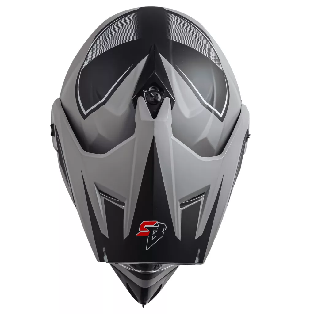 کلاه کاسکت چانه‌دار استیل برد مدل Racer TGrey