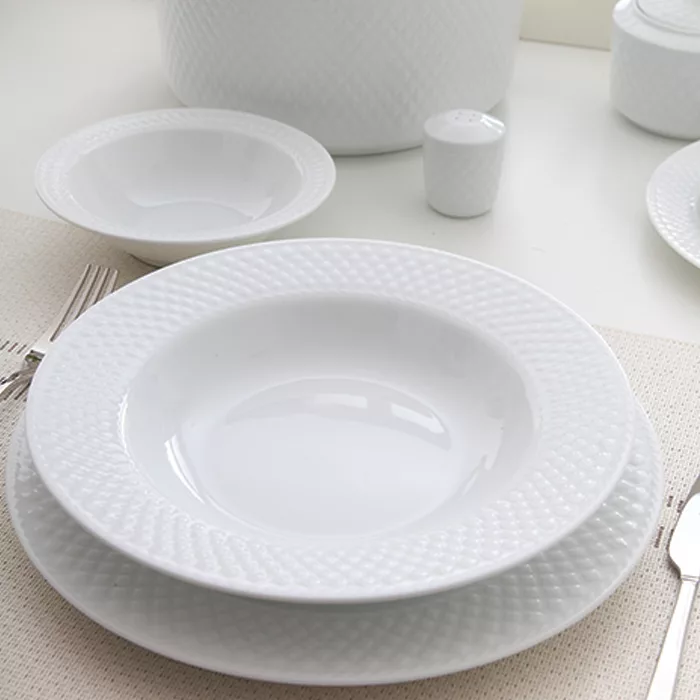 سرویس چینی 76 پارچه چینی یاسمن مدل رادیانس