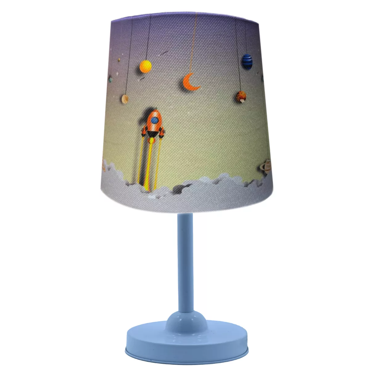 آباژور رومیزی کودک مدل موشک و فضا