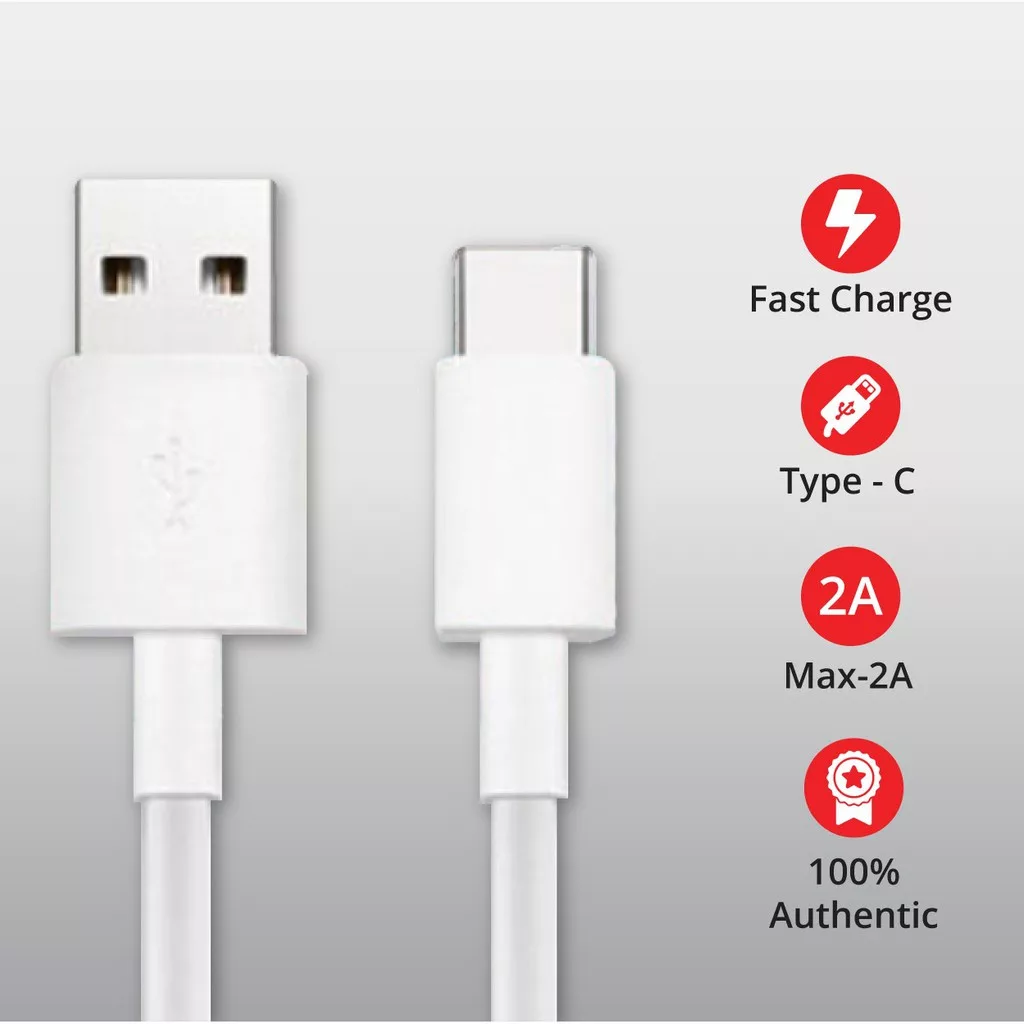 کابل تبدیل USB به USB-C مدل A20 طول 1 متر