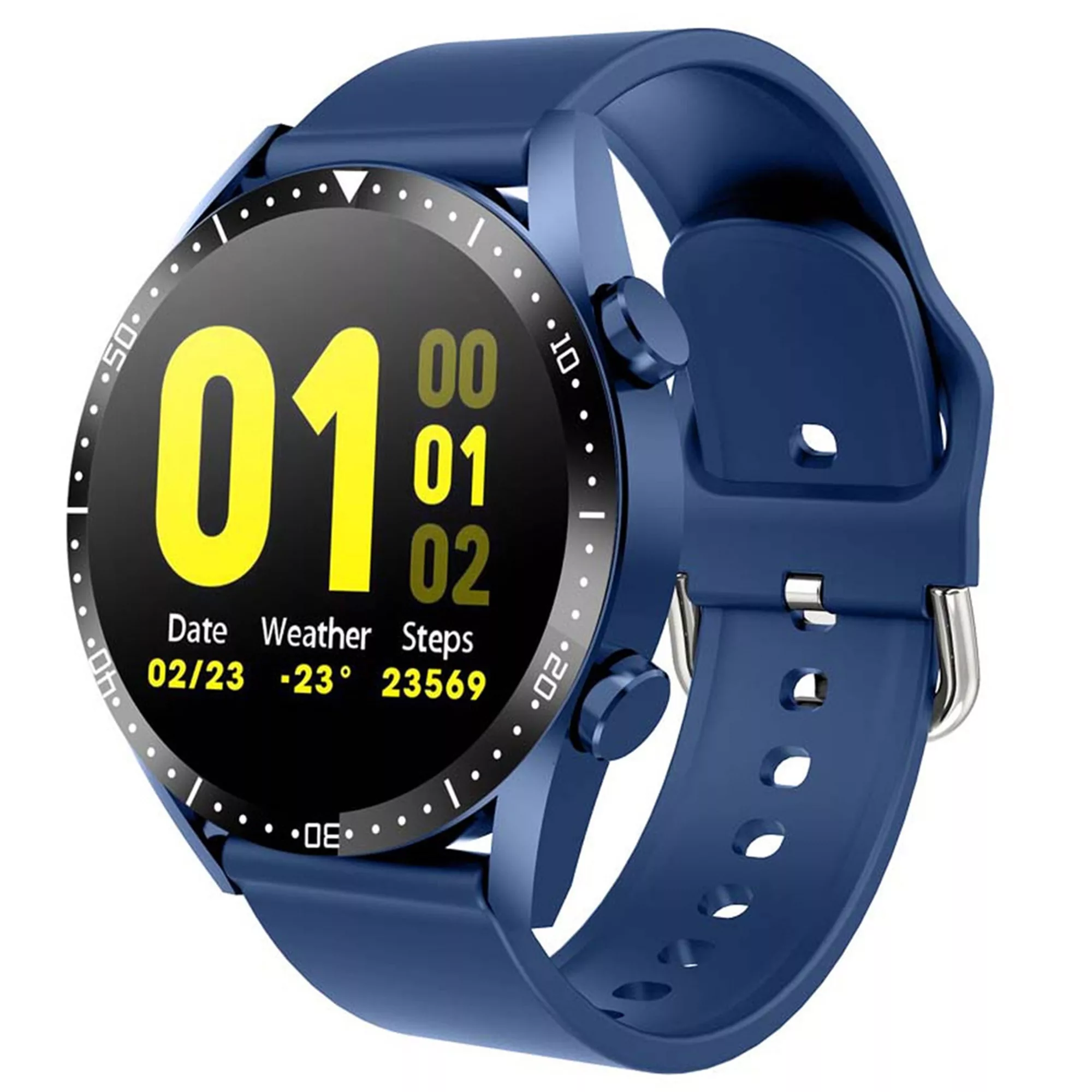 ساعت هوشمند مدل CLASSIC 3 TALK LITE دارای قابلیت های کنترل موسیقی (Music Player)، کنترل سطح اکسیژن خون بند سیلیکون