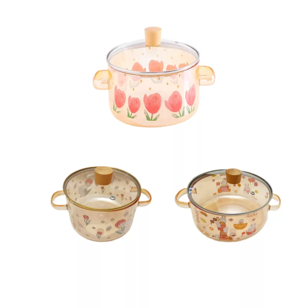 سرویس قابلمه 6 پارچه مدل شیشه ای