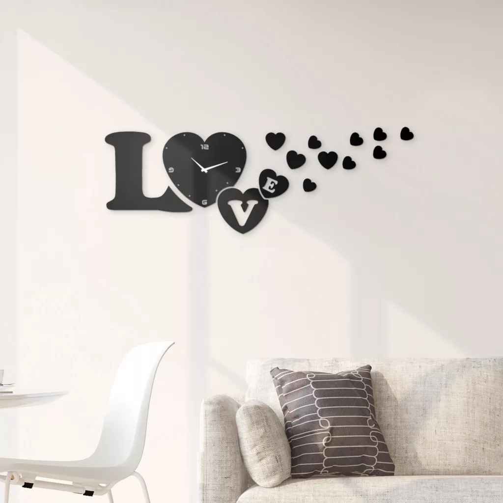 ساعت دیواری مدل قلب