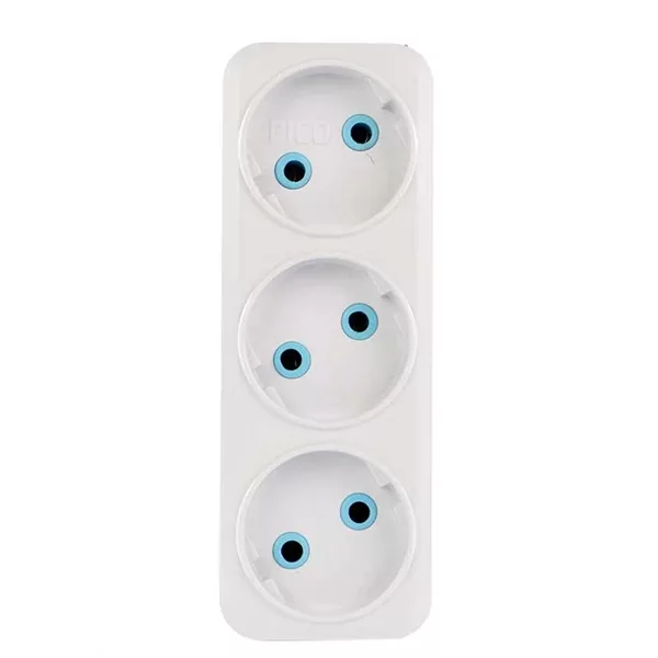 دوشاخه برق پیکو مدل سه خانه