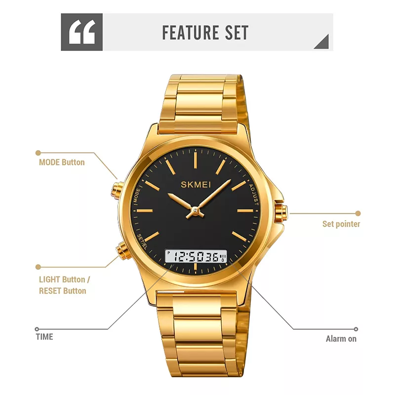 ساعت مچی عقربه ای اسکمی مدل 2120 GDBK