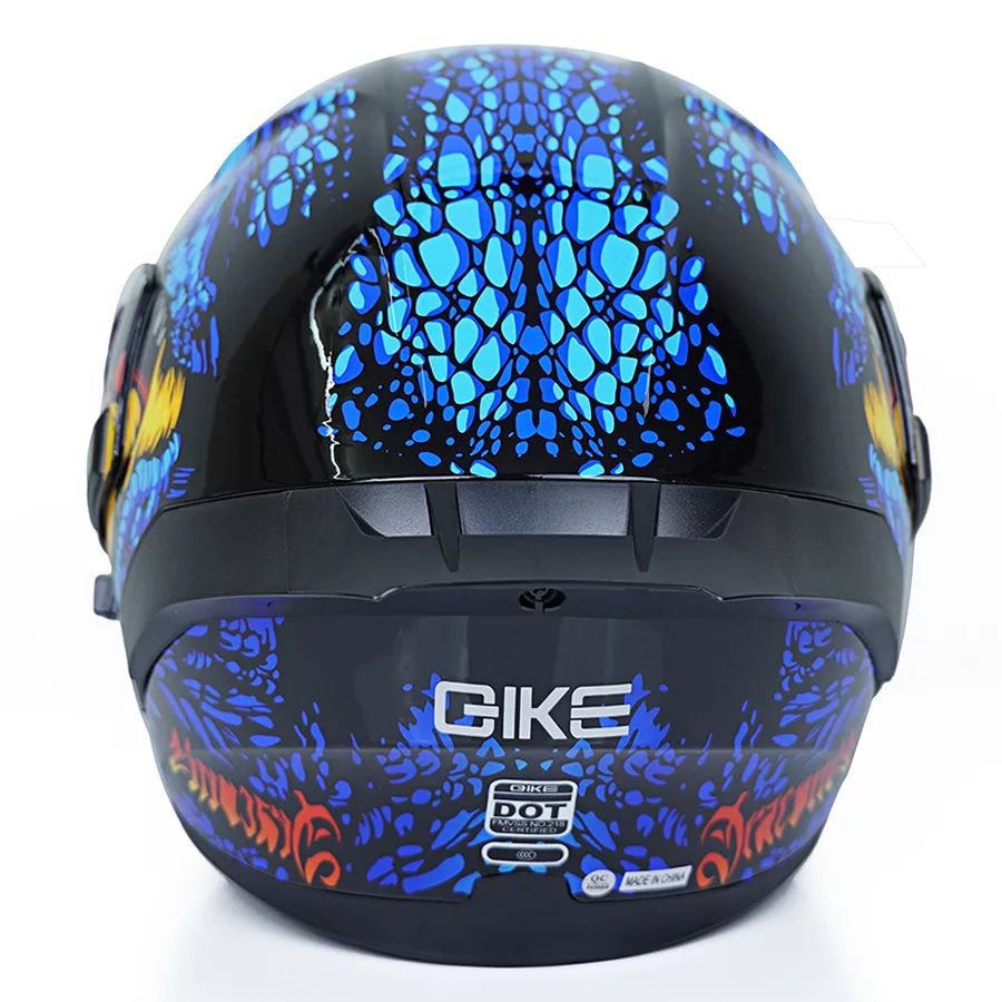 کلاه کاسکت فک متحرک کایک مدل 772 طرح Blue Warcarft