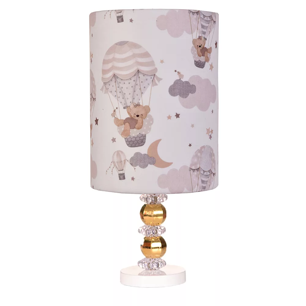 آباژور رومیزی کودک مدل خرس و ماه و ستاره