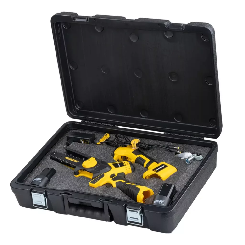 ست اره زنجیری و قیچی شارژی 16.8 ولت کنزاکس مدل 8740