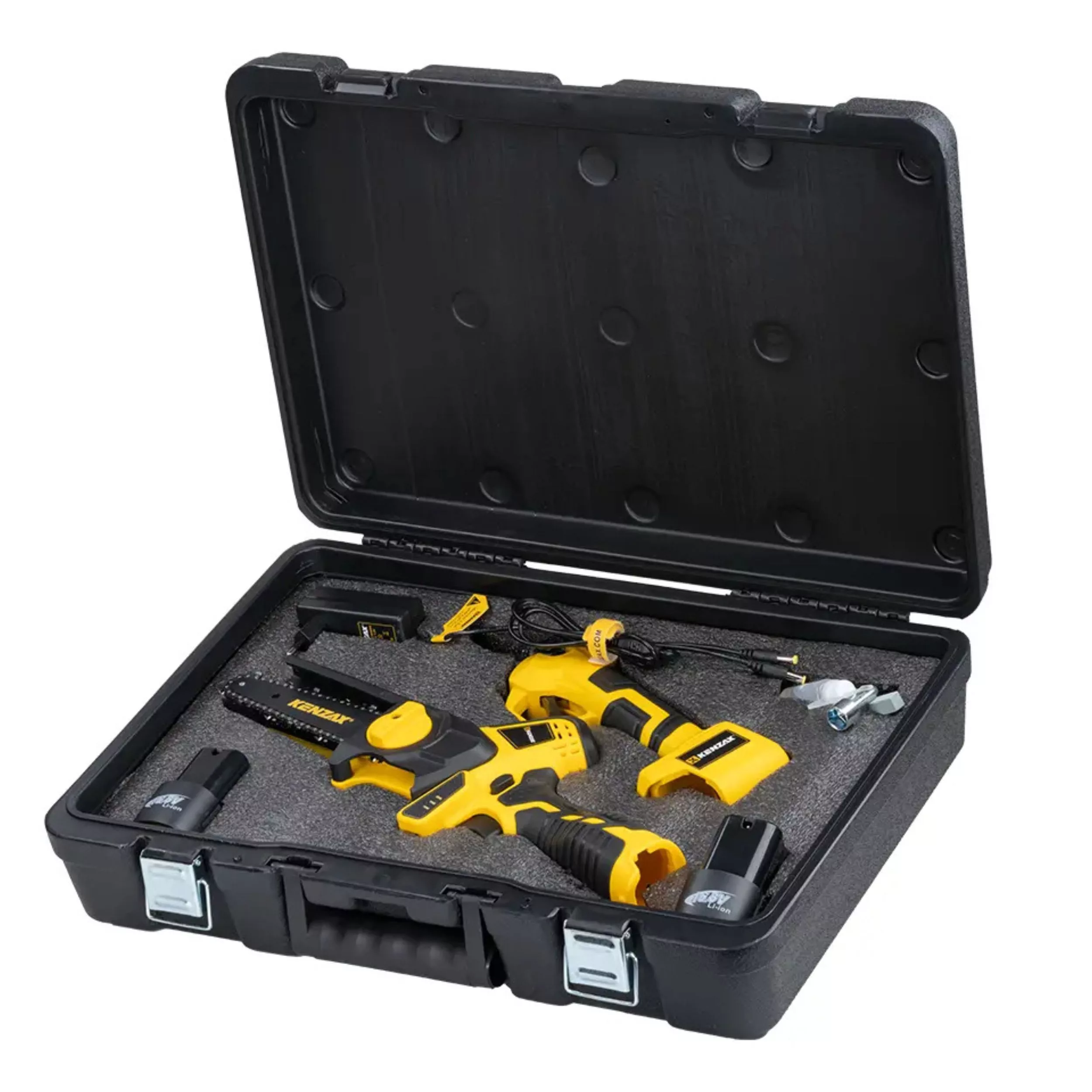 ست اره زنجیری و قیچی شارژی 16.8 ولت کنزاکس مدل 8740