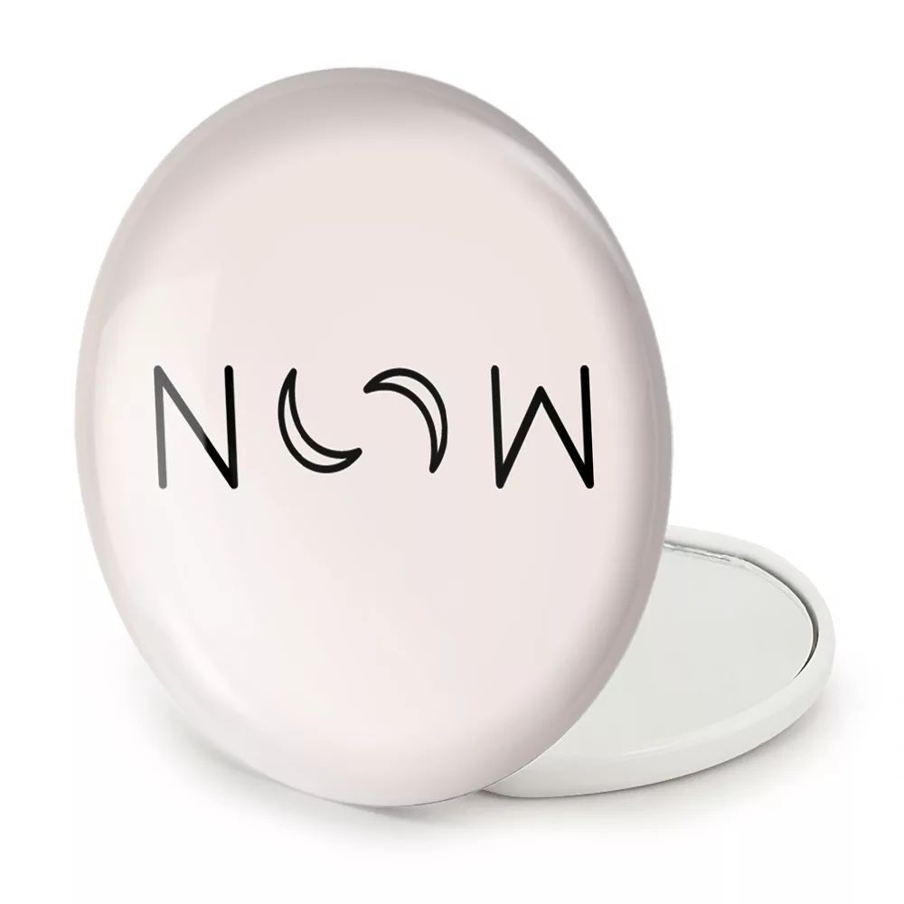 آینه جیبی خندالو طرح ماه مدل تاشو کد 29607