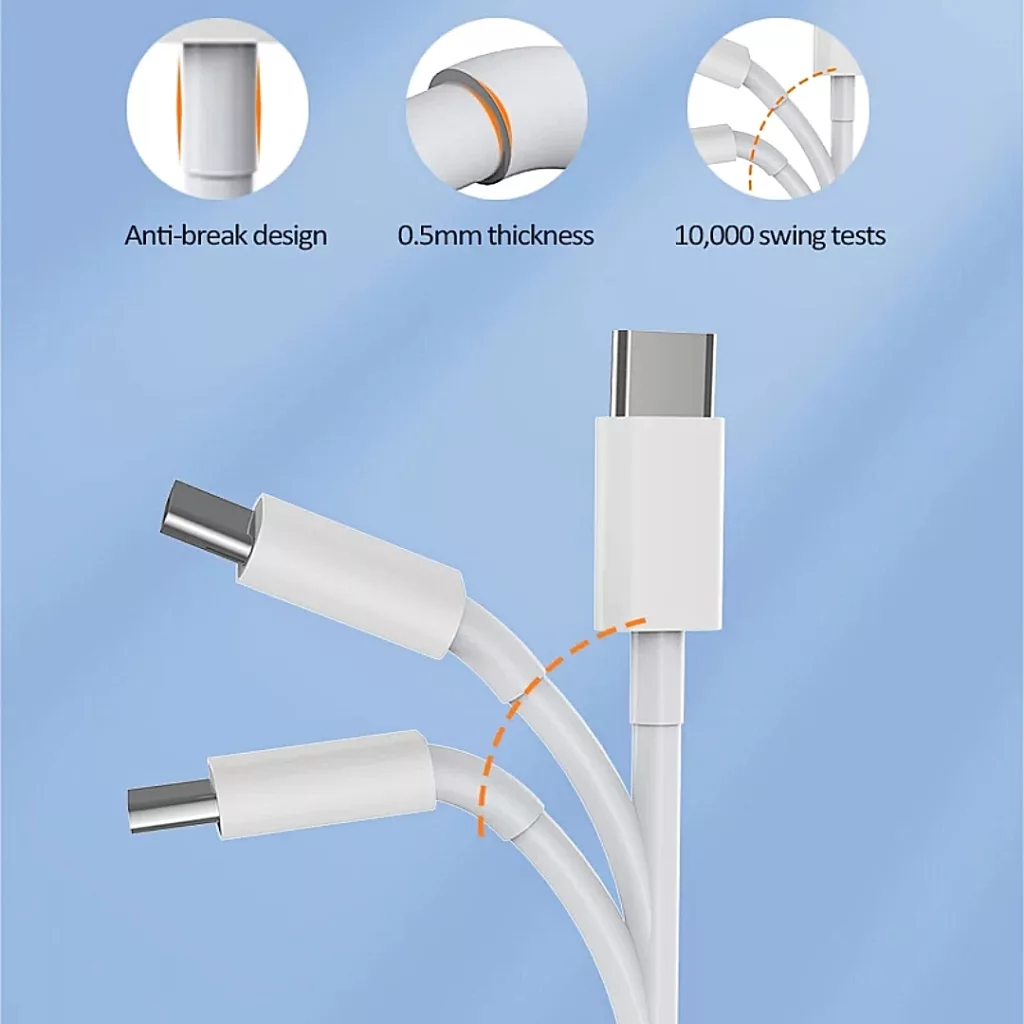 کابل تبدیل USB-C به لایتنینگ سمگپرس مدل دیتا پلاس طول 1 متر