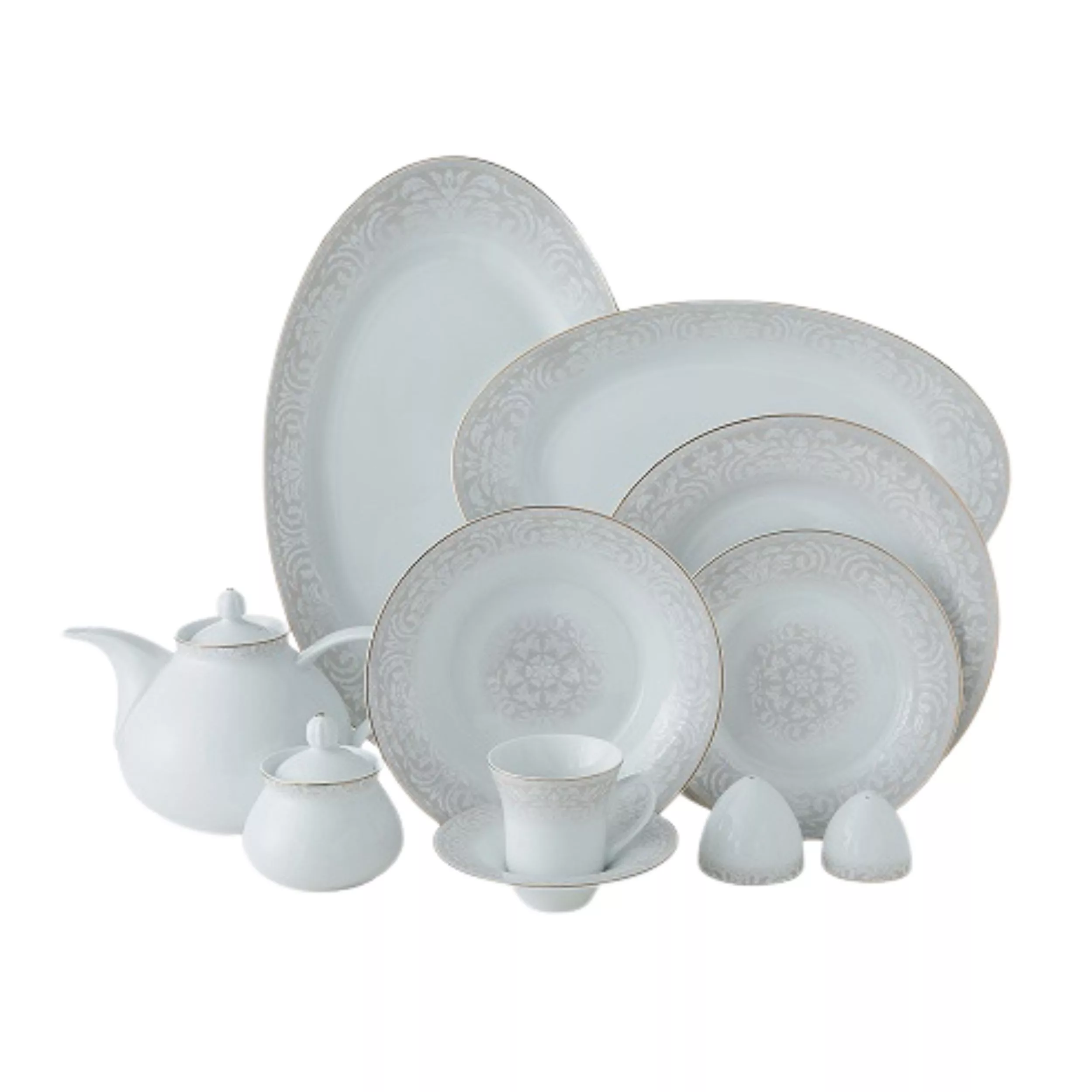 سرویس غذاخوری 108 پارچه 12 نفر چینی زرین ایران مدل شهرزاد نیوان درجه عالی