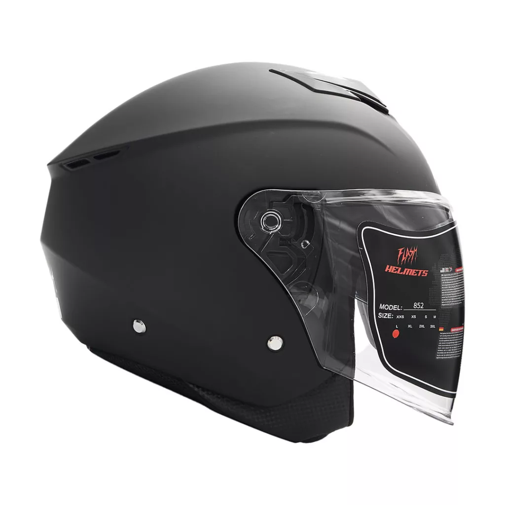 کلاه کاسکت بدون فک فلش مدل 852 matt black