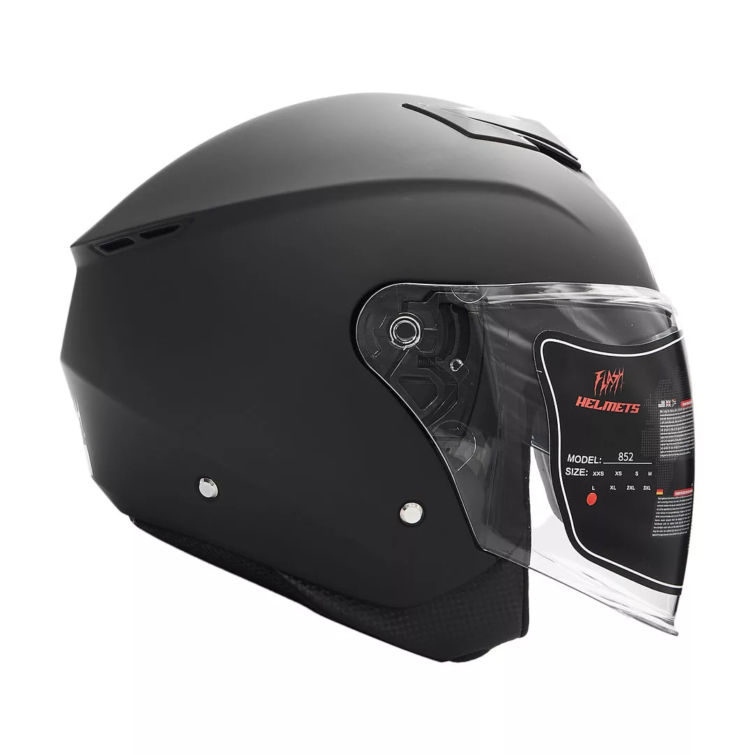 کلاه کاسکت بدون فک فلش مدل 852 matt black