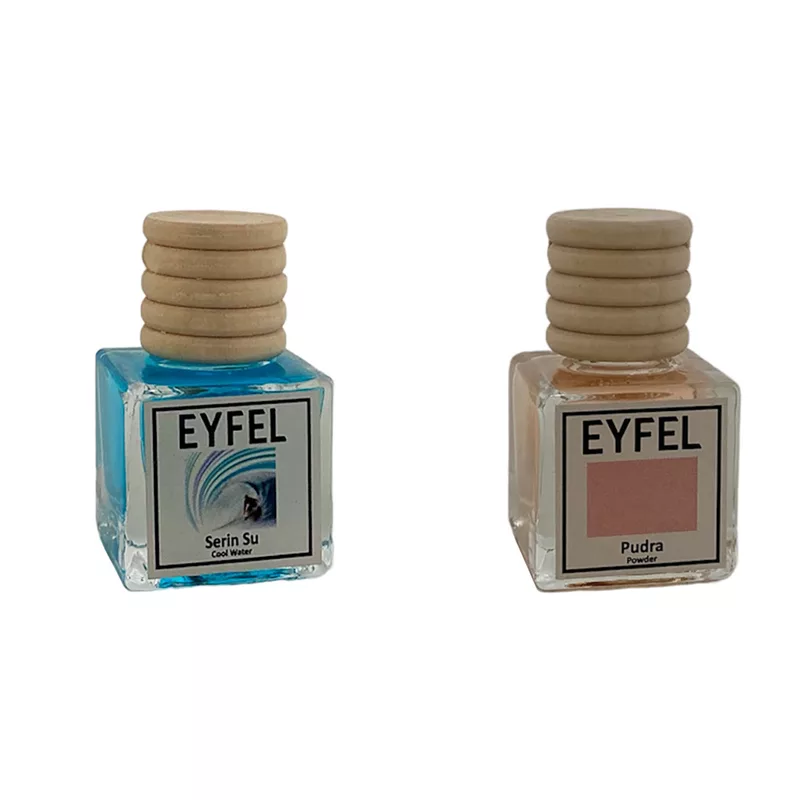 خوشبوکننده خودرو مدل کول واتر و پودر حجم 10 میلی لیتر مجموعه 2 عددی