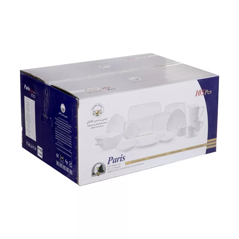 سرویس غذاخوری 105 پارچه چینی پردیس طرح آوا