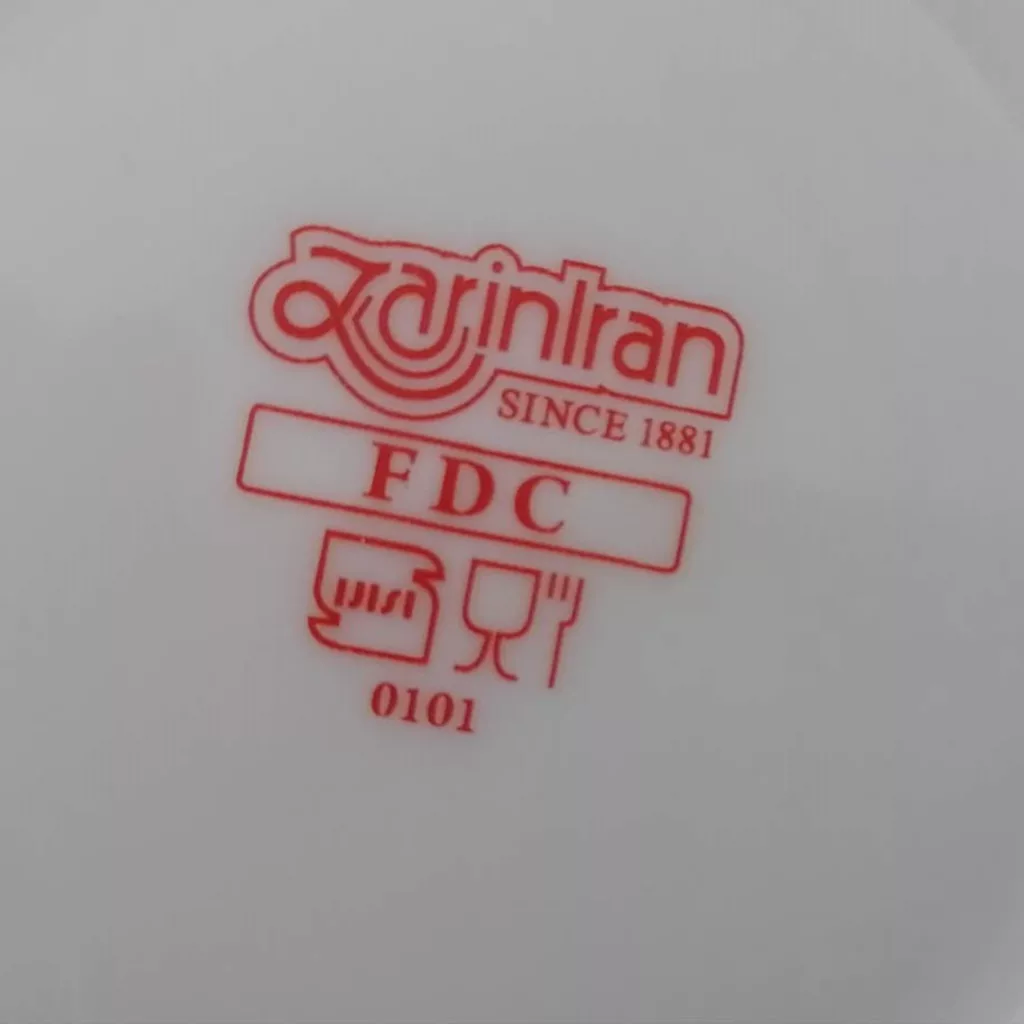 سرویس غذاخوری 28 پارچه چینی زرین ایران مدل ایتالیا اف مون بلان درجه 3