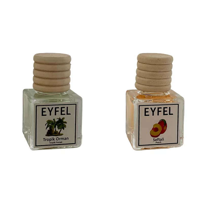 خوشبوکننده خودرو مدل جنگل استوایی و هلو حجم 10 میلی لیتر مجموعه 2 عددی