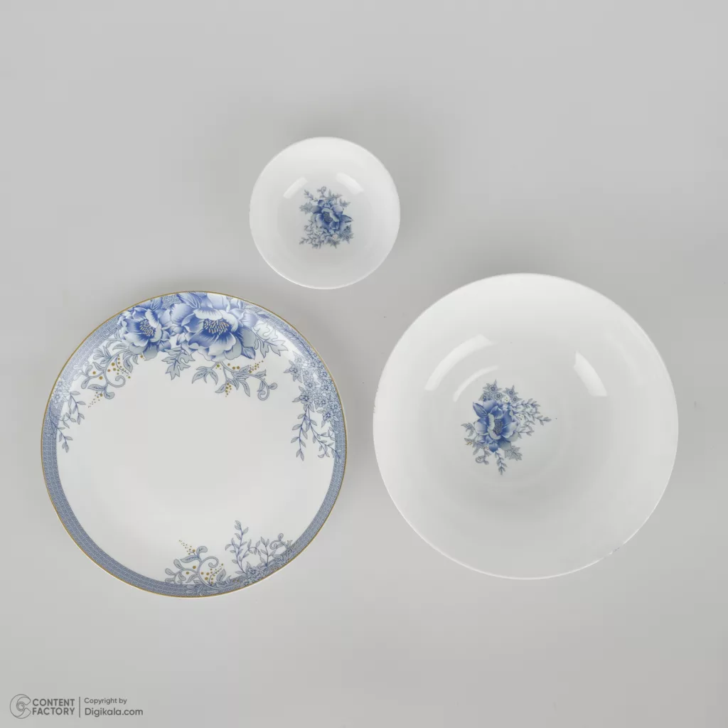 سرویس غذاخوری 26 پارچه 6 نفر گلدن اوپال مدل دیوالی طرح لوتوس